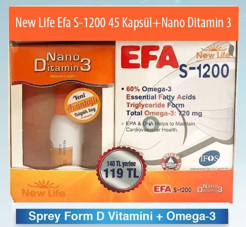 New Life Efa S Kapsül+Nano Ditamin